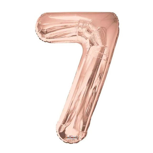 Balloon No 7 Rose Gold 34Inch