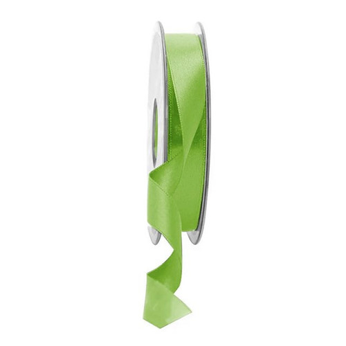 Double Satin Ribbon 15Mm Lime Green