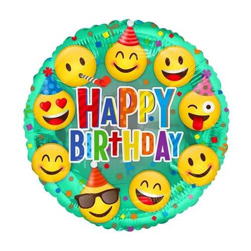 Smiley Happy Birthday Eco Balloon