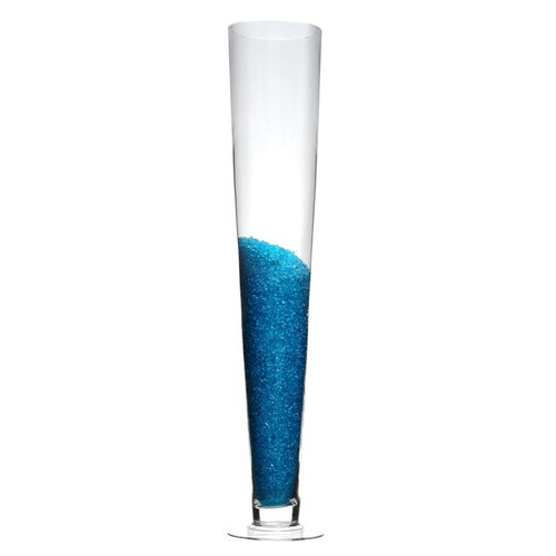 Glass Cone Vase 58Cm
