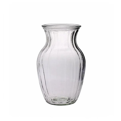 Ribbed Sweetheart Vase 19Cm
