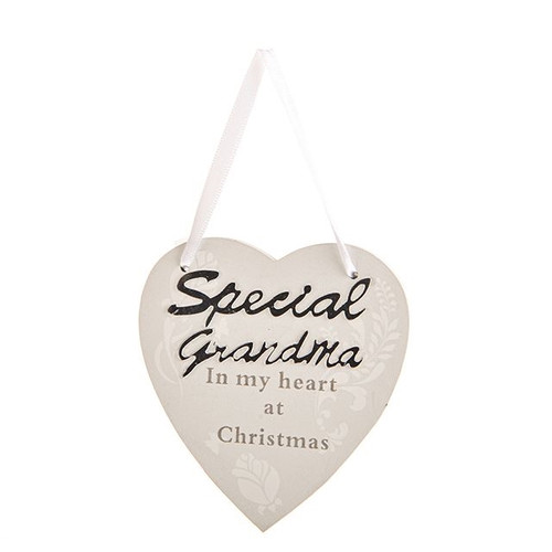 Xmas Heart Grandma Tree Hanger