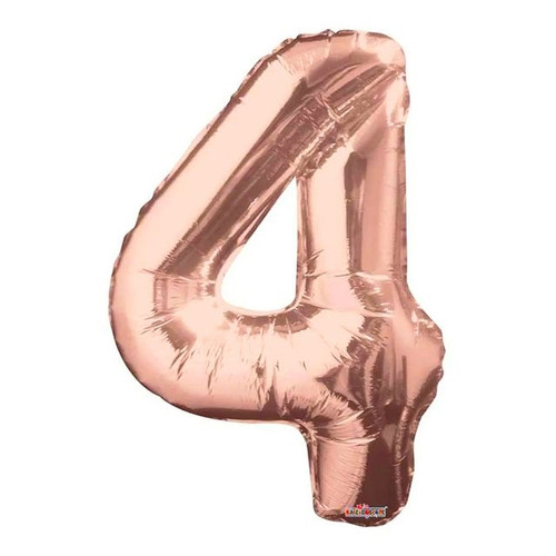 Balloon No 4 Rose Gold 34Inch