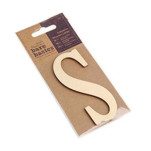 Bare Basics Wooden Letter S