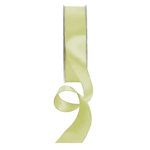 Double Satin Ribbon 25Mm Bright Yellow