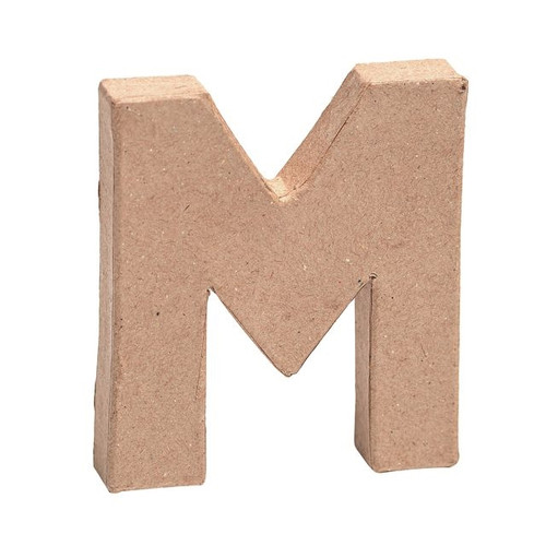 Paper Mache Mini Letter M
