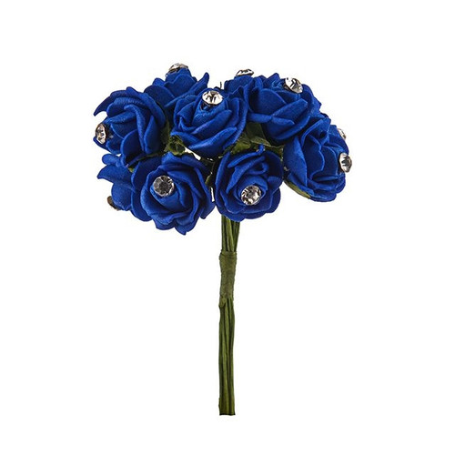 Minirose Bunch Dia Royal Blue