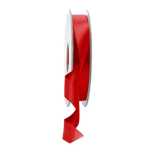 Double Satin Ribbon 15Mm Bright Red