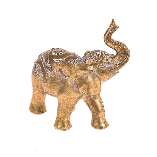 Samira Elephant Gold With White Wash 14Cm