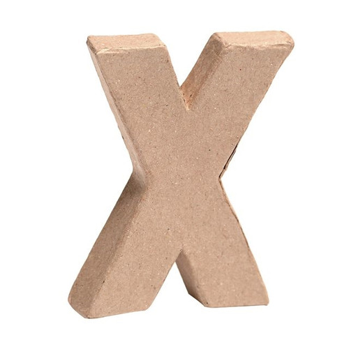 Paper Mache Mini Letter X