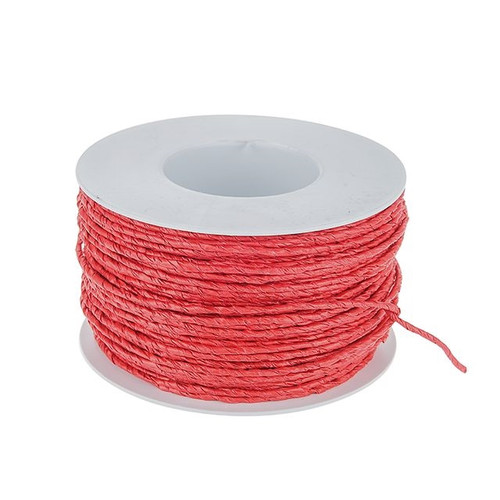 Paper Covered Craft Wire Red 100M