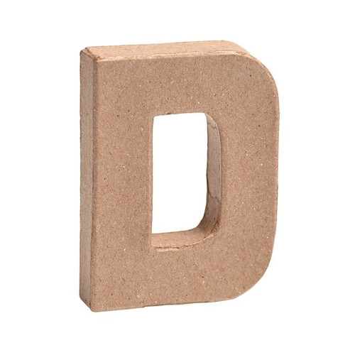 Paper Mache Mini Letter D