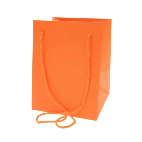 Hand Tie Bag Orange 19x25cm