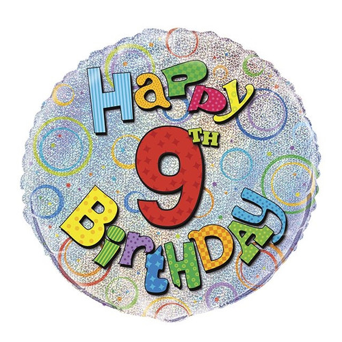 Foil Balloon Happy Birthday 9