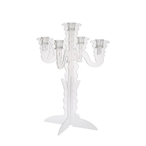 Candelabra Acrylic Clear 5Arm