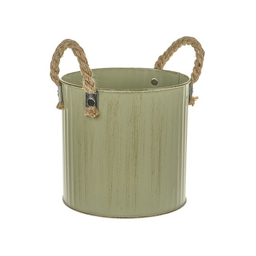 Sage Pot Zinc Rnd Green 15Cm