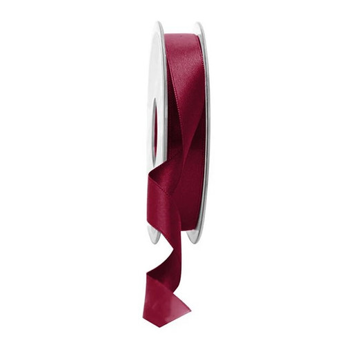 Double Satin Ribbon 15Mm Burgundy