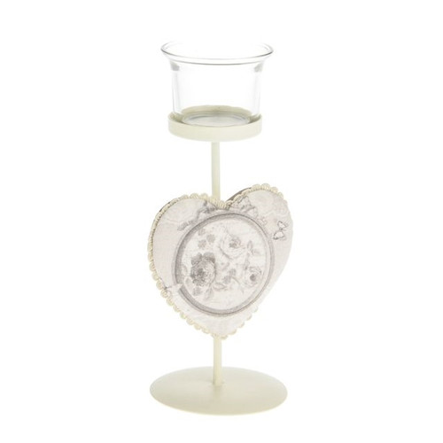 Rose Tealight Stand Cream