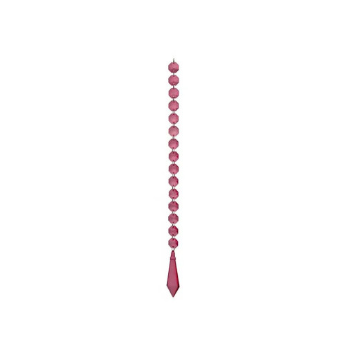 50cm Cerise Acrylic Ensiform Prism Garland (24/96)