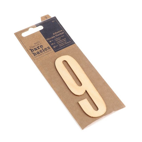 Bare Basics Wooden Number 9