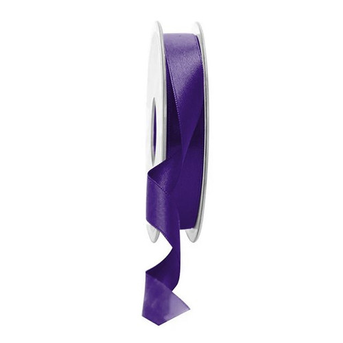 Double Satin Ribbon 15Mm Purple