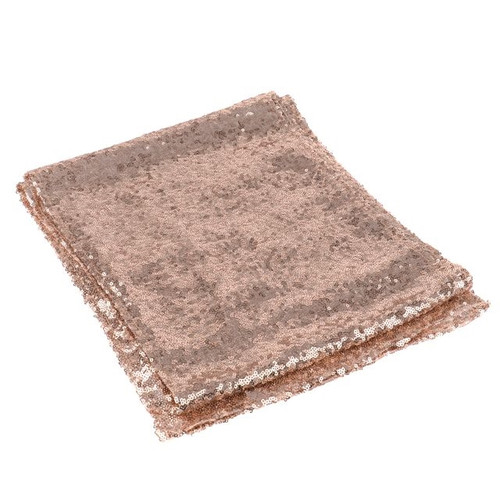 Table Runner Sequin Rose Gold