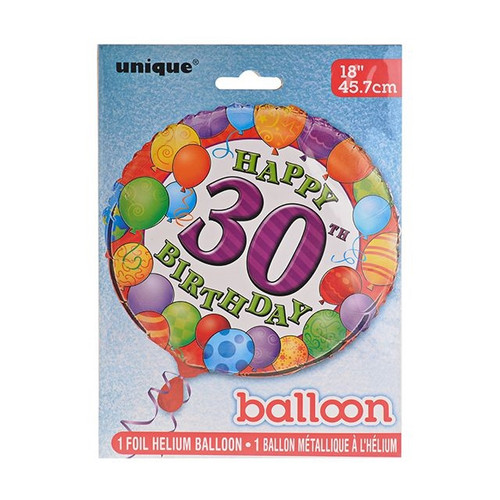 Balloon Foil Age 30