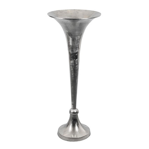 Aluminium Martini Vase Rough Silver 84Cm