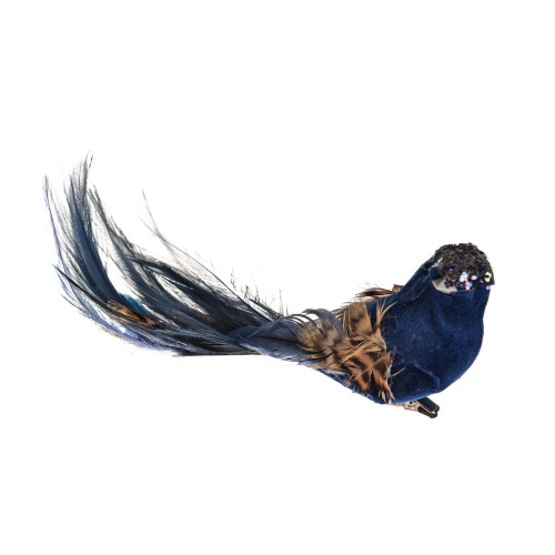 Pretty Bird With Clip Blue