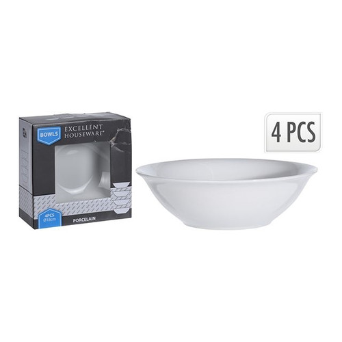 White Porcelain Bowls Set Of 4