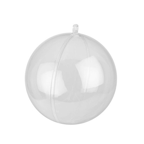 Plastic Deco Sphere Clear 100Mm