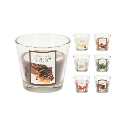 Christmas Scented Candle In Glass Assorted