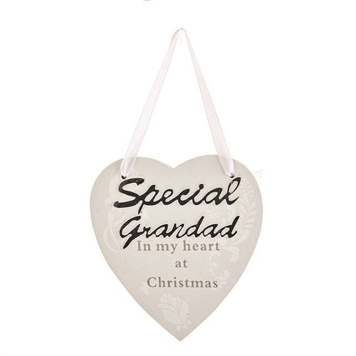 Xmas Heart Grandad Tree Hanger