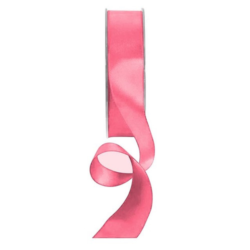 Double Satin Ribbon 25Mm  Pink