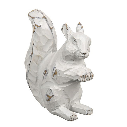 Mopsy The Squirrel Ornament Resin White