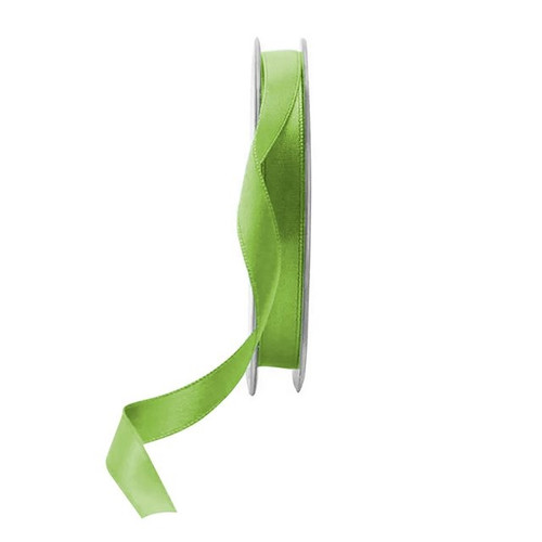 Double Satin Ribbon 10Mm Lime Green