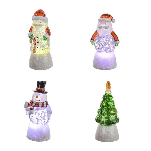 Snowglobe Led 4Ast