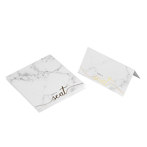 Scripted Marble Place Cards