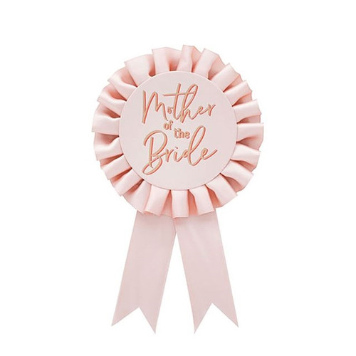 Mother Of The Bride Badge Rose Gold