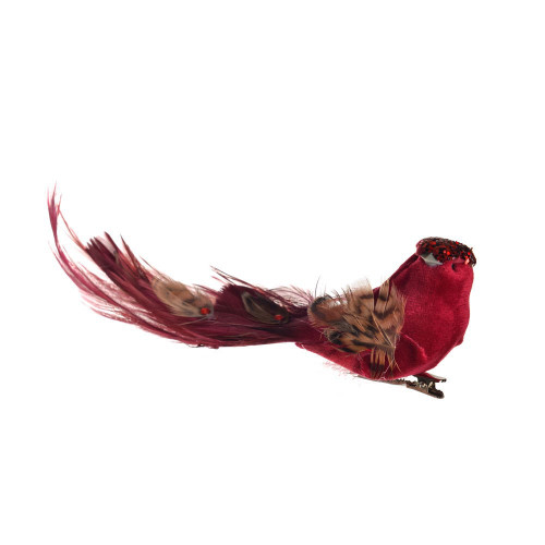 Pretty Bird With Clip Red