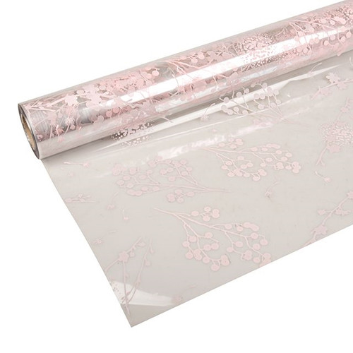 Cellophane Print Botanical Pink