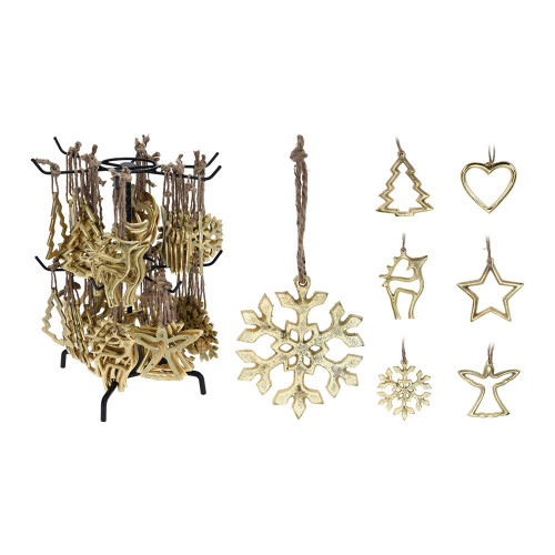 Assorted Metal Hanging Decs Gold