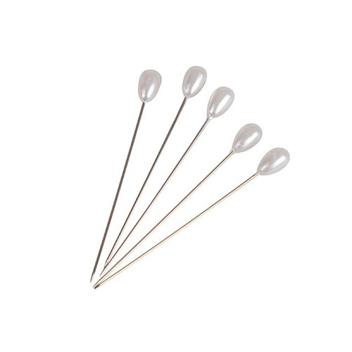 Corsage Pins Pear 50Mm White