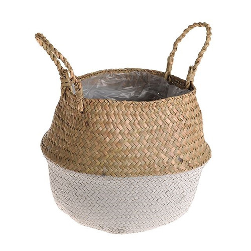 Grey And Nat Belly Basket 20Cm