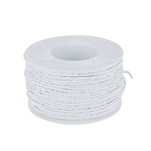 Paper Covered Craft Wire White 100M
