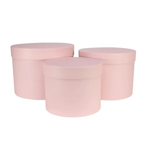 HAT Box Pale Pink Set Of 3
