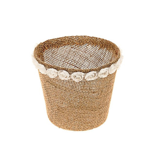 Rose Jute Pot Natural Large