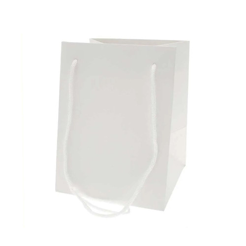 Hand Tie Bag White 19x25cm