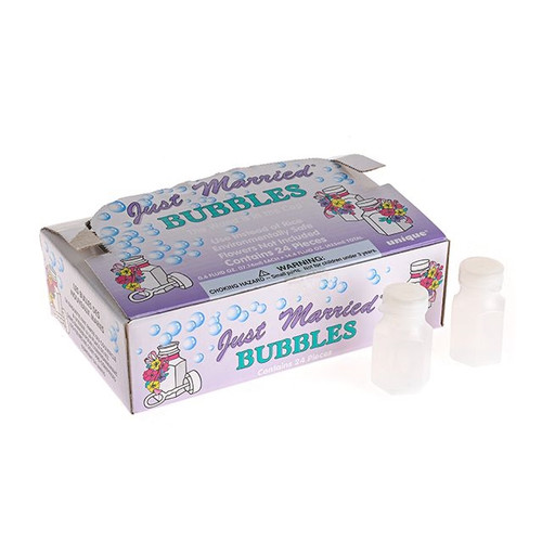 Just Married Bubbles 24 Pack