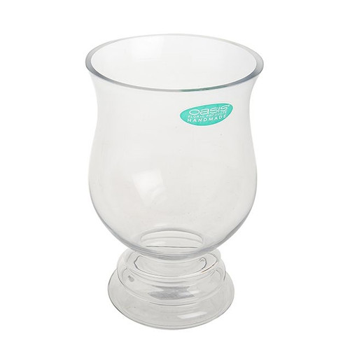 Oasis Glass Hurricane Vase 25Cm